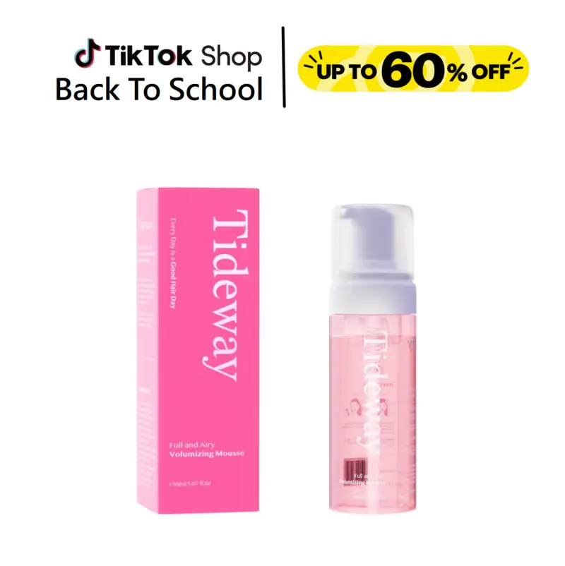 Tideway Haircare Full & Airy Curly Defining Mousse with Pine Extract - Curly Hair Products for Natural Curls, Wavy Voluminous Bouncy Styles, Anti-Frizz, Hydrating, Nourishing, Wet/Dry Use, 5.07 oz (150g) #TikTokShopBackToSchool, Moisturizer