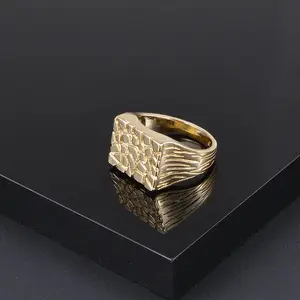 Gold Signet Ring for Men |   Bold Vintage Fashion Jewelry