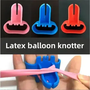 6pcs Balloon Knotters, Quick Balloon Tying Tool, Wedding Party Decoration, Birthday Event Setup, Efficient Balloon Binding Kit