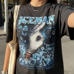 Drake's Iceman Rings Shirt, Iceman Album Tee, Habibti Album Shirt, Maid of Honour Tee, Drake Graphic Tee, Rap Music Fan Shirt, Black White Portrait T-Shirt, Hip Hop Streetwear Tee, Gift for Fans