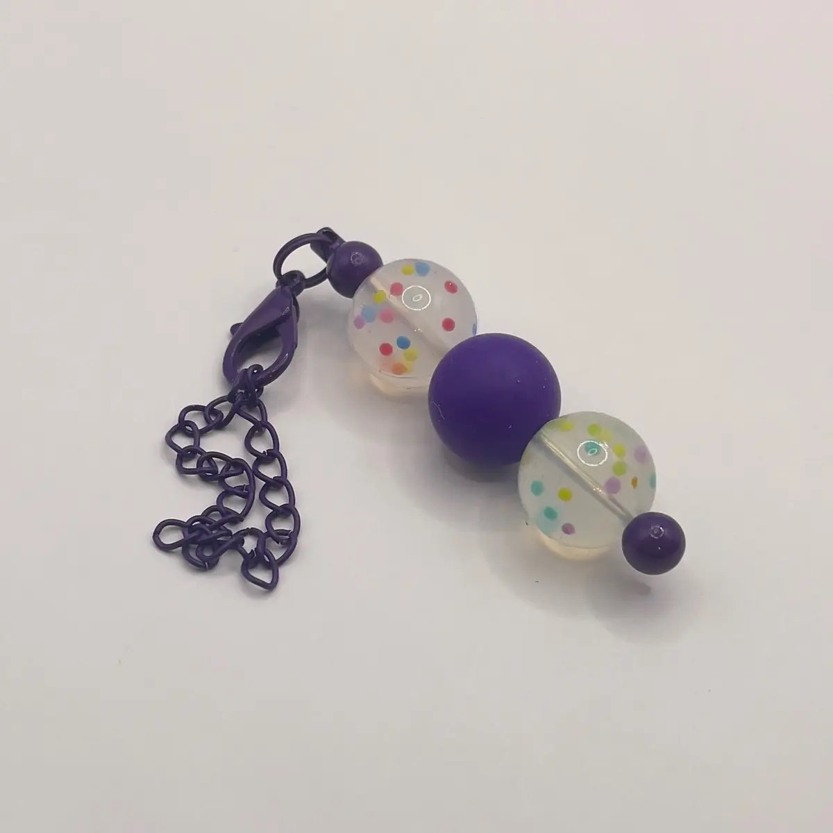 Unique Polka Dot Beaded Tumbler Charm - Perfect for Adding Elegance to Your Tumbler Handle