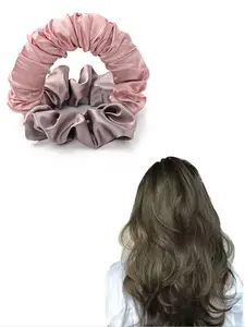 1pc Satin No Heat Sleep Hair Roller, Soft Round Head Hair Curler, Non-Damaging for Long Hair, Night Use, Easy to Use, Heatless Styling Tool