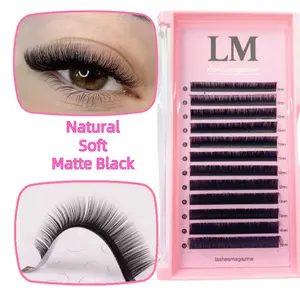 Cashmere Individual Eyelash Extensions, Soft Comfortable Natural Volume Lash Extension, Lashes 0.05mmC/CC/D/L Curl, Fluffy Lash Clusters, Fluffy Wispy Anime Hybrid Cat Eye Look, Easy to Fan and Pick, Lightweight False Eyelashes, Salon Professional Use