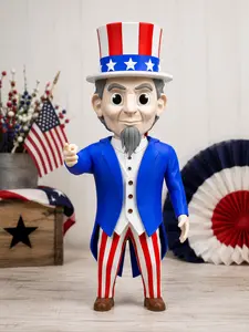 3D Printed Uncle Sam Statue 4th of July Decor