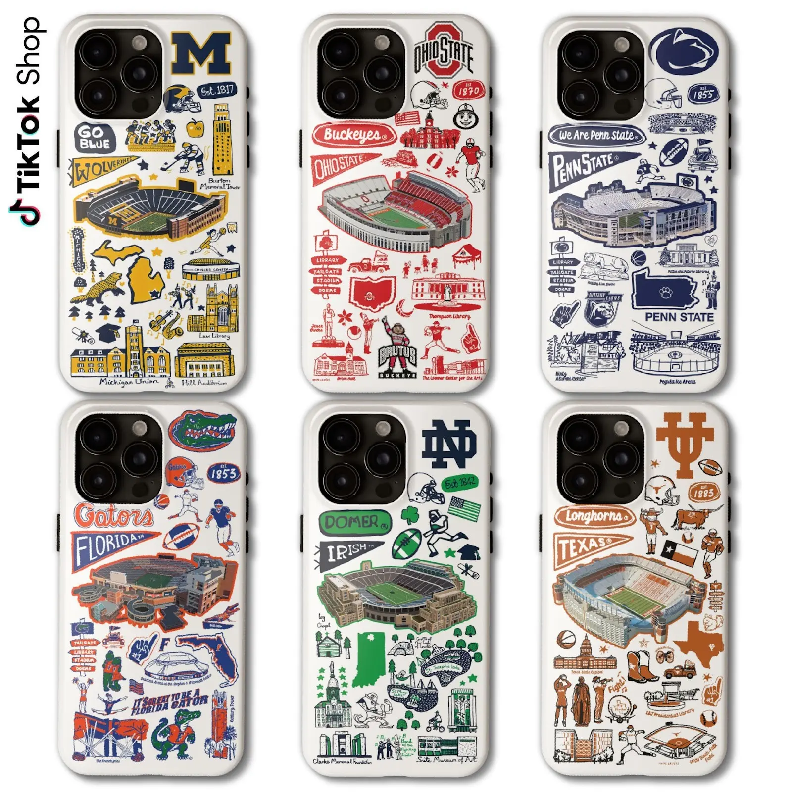 National Collegiate Athletic Association Team College Football Phone Case - Smartphone/Cellphone/Handheld Devices Protection Cover, Varsity College Sports Gift for iPhone 17 Air Pro Max