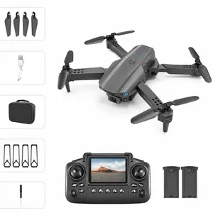 E99 Camera Drone , 2.4GHz Remote Control, 2 Rechargeable Batteries, Foldable Design, Up to 15 Minutes Flight Time per Battery