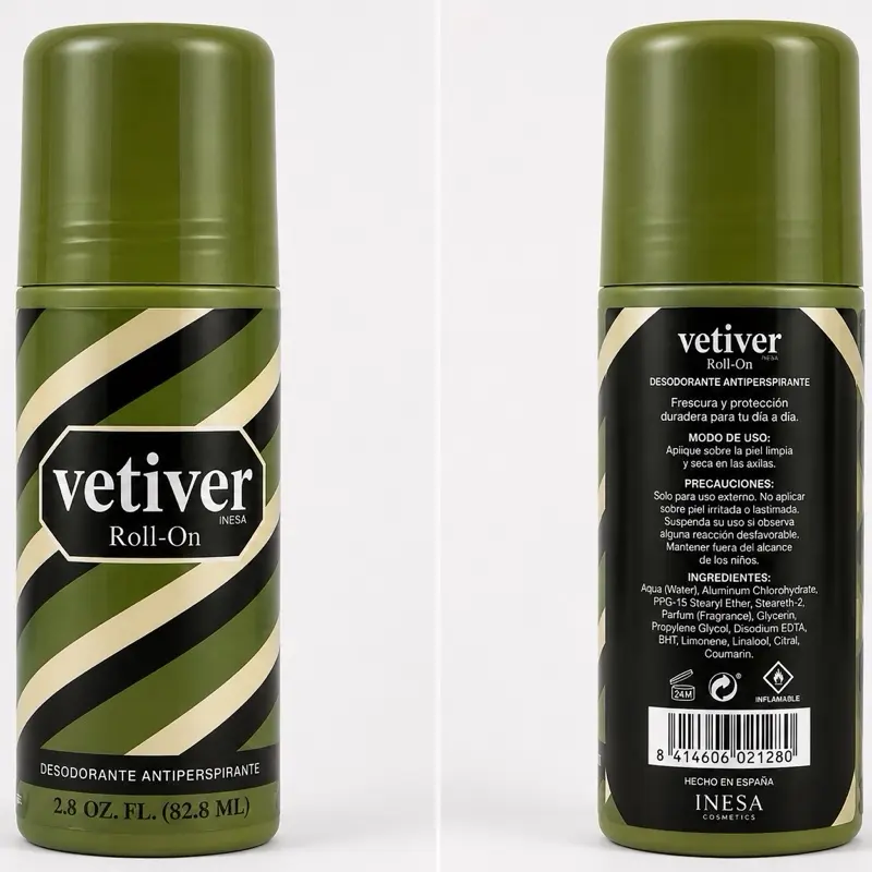 Vetiver Roll-On Deodorant Antiperspirant