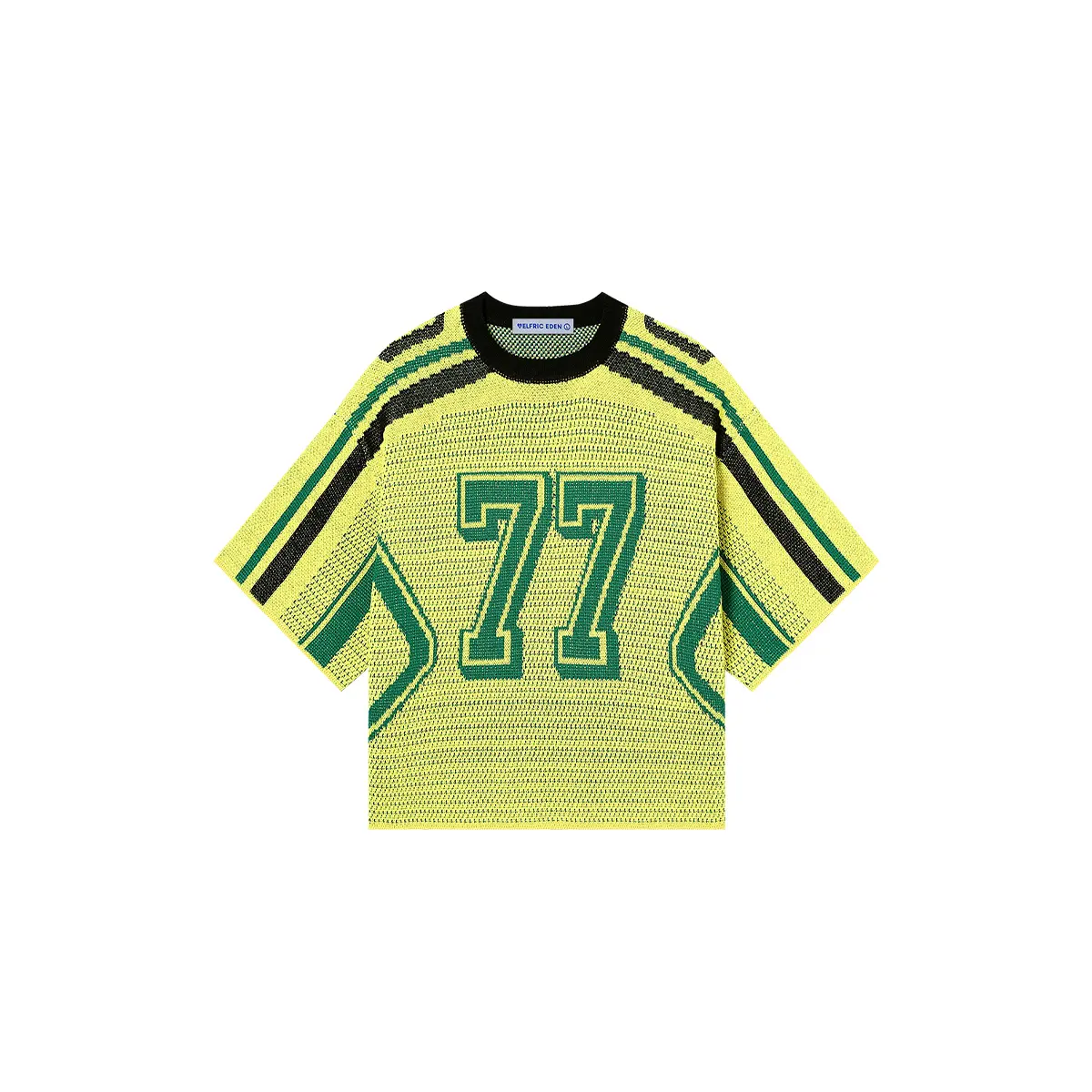 Aelfric Eden Comfort Tee Knit Tee 77 Stripe Graphic Unisex Tee Color Blocking Y2k Short Sleeve 2025 Trend Tops,summerwins,summeroutfits,vacationoutfits,beachoutfits