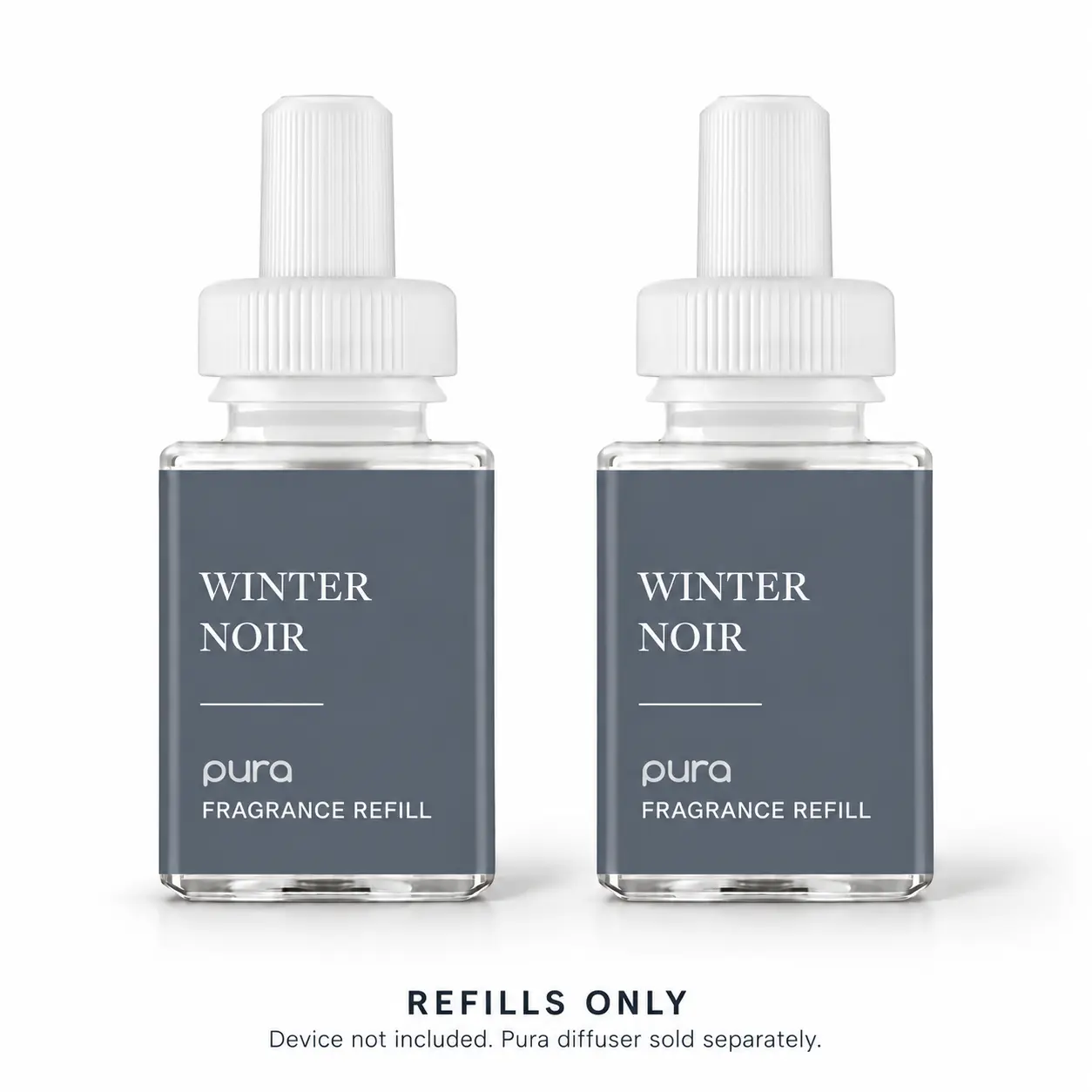 Pura Home Diffuser Refill, 2 Pack, Winter Noir