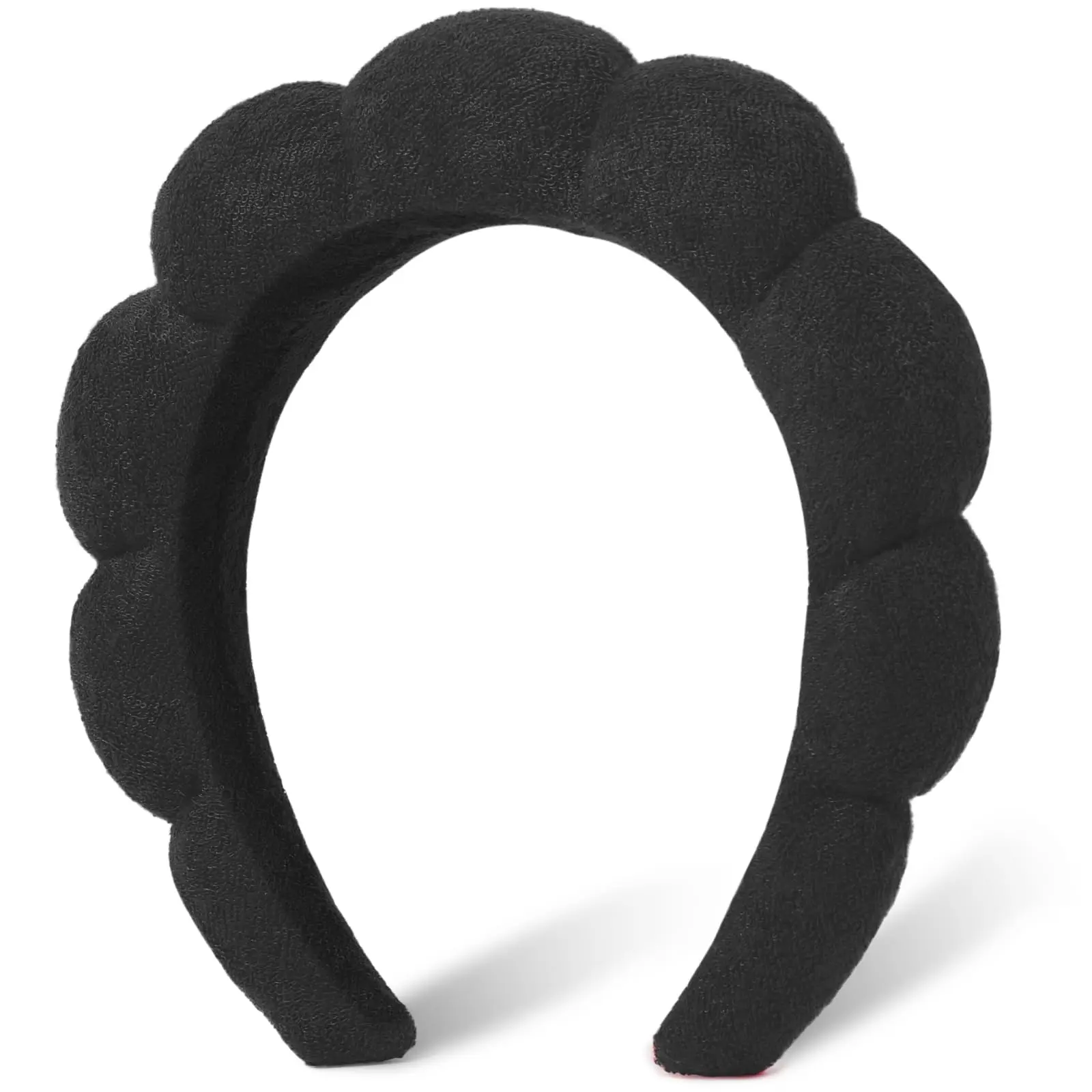 Spa Headbands for Washing Face or Facial, Bubble Skincare Headbands, Bubble Soft Terry Cloth Headband - Puffy Makeup Removal Headbands