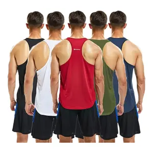 3/5 Pack Men's  Workout Tank Top Athletic Sports Shirts Exercise Undershirts Breathable Sleeveless Y-Back Gym Tank Tops