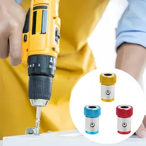 3pcs Screwdriver Head Magnetic Ring, Metal Magnet Screw Ring Removable Screwdriver Magnetizer Ring Holder for 1/4" Hex Screwdriver Head and Power Bits