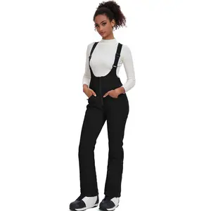 YEEFINE Women's Ski Pants Insulated Snow Pants Waterproof Winter Outdoor Hiking Pants with Adjustable Waist & Zippers for Skiing & Snowboarding