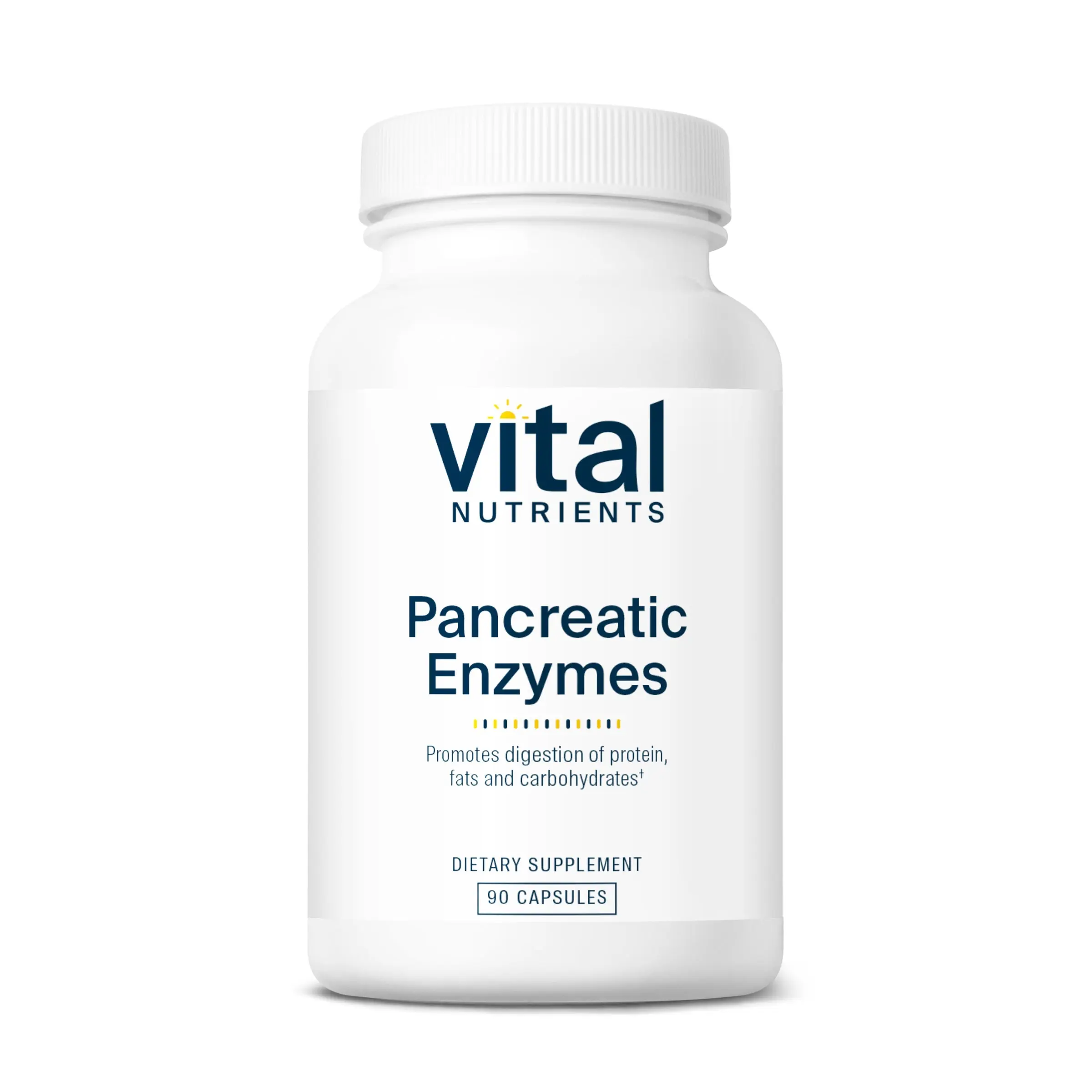 Vital Nutrients Pancreatic Enzymes 1000mg (Full Strength) | Pancreatin Digestion Supplement with Protease, Amylase & Lipase | Digestive Enzymes | Gluten, Dairy, and Soy Free