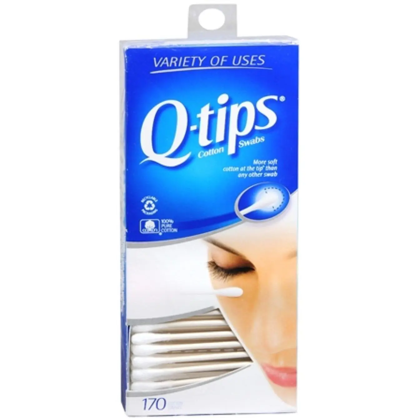 Q-tips Swabs 170 Each (Pack of 11)