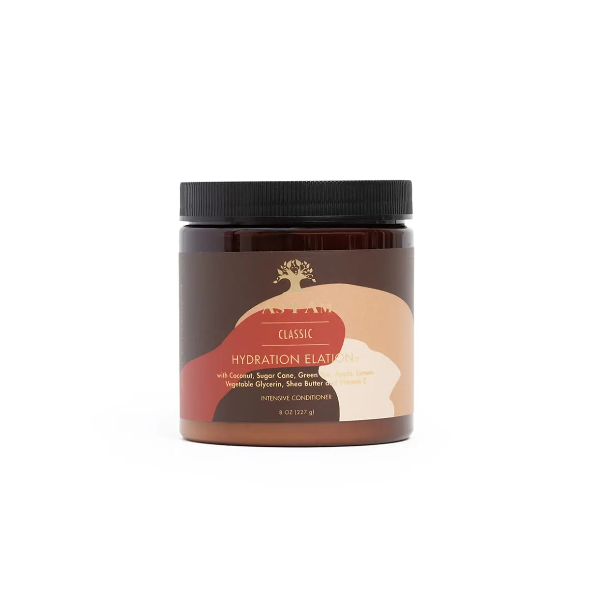 I AM Hydration Elation Intensive Hydrating Haircare Conditioner - Herbal, Sugar Cane, Shea, Coconut, Green Tea Infused Moisturizer for Adults, 8 Fl Oz