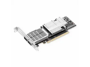 NVIDIA MCX755106AS-HEAT ConnectX-7 Adapter Card - 200GbE/NDR200 -  Crypto Disabled - PCI Express 5.0 x16 - 2 Ports - Optical Fiber - HHHL Bracket Height - QSFP112 - Plug-in Card