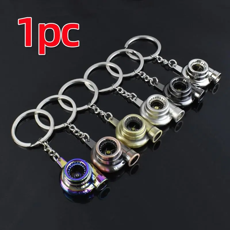 Car Modification Turbocharger Metal Keychain, Lightweight Keychain, Key Chain For Car Keys, Keyrings For Keys, Creative Gift with Blower Tube Keyring, Unique Design for Auto Enthusiasts, Key Accessories