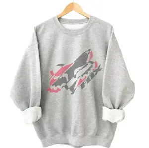 Motocross Fox Racing Sweatshirt, Bold Fox Graphic Streetwear, Action Sport Style Crewneck, Casual Racing Fan Wear, Unisex Outfit, Gi