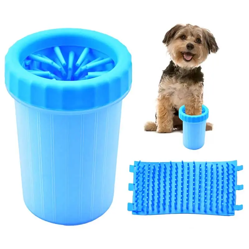 Portable Pet Paw Cleaner, Pet Paw Cleaning Tool, Silicone Pet Paw Scrubber, Pet Bath Accessories, Dog & Cat Grooming Supplies, Paws Cleaner