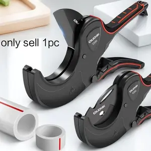 Professional PVC Pipe Cutter Tubing Cutter with SK5 High Carbon Steel Blade for PPR PEX Plastic Tubes Slip Resistant Grip Industrial Heavy Duty Durable Pipe Cutting Tool Multi Functional Plumbing Shear Precise Efficient Construction Repair Kit
