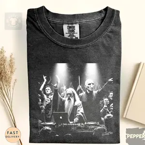 DJ Dumb & Dark Wiz Comfort Colors/Gildan Shirt, Wizard Movie Tee, Fantasy Party Tshirt, Concert Shirts, Gift for Fans