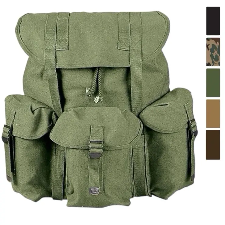 ROTHCO G.I. Type Mini Alice Pack, Unisex Military Style Backpack in Heavyweight 18 oz Cotton Canvas with Drawstring Closure, Drawstring Backpack