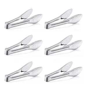 6 Pack Silver Serving Tong Kitchen Tongs,Buffet Tongs, Stainless Steel Food Tong Serving Tong,small tongs (7 Inch) Kitchenware - Home Improvement.