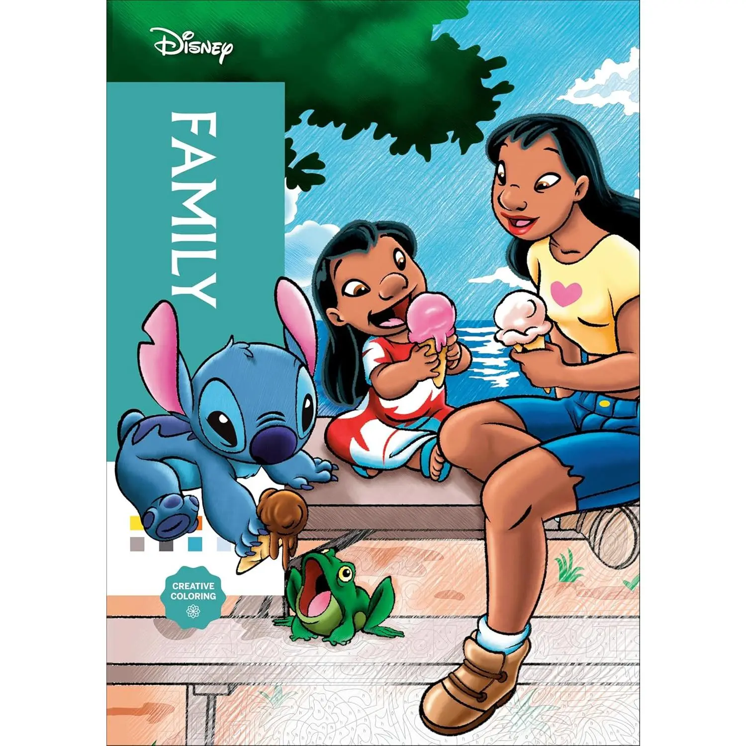 Di-sney Mystery Coloring: Family: A Color by Number Book - Paperback – Coloring Book