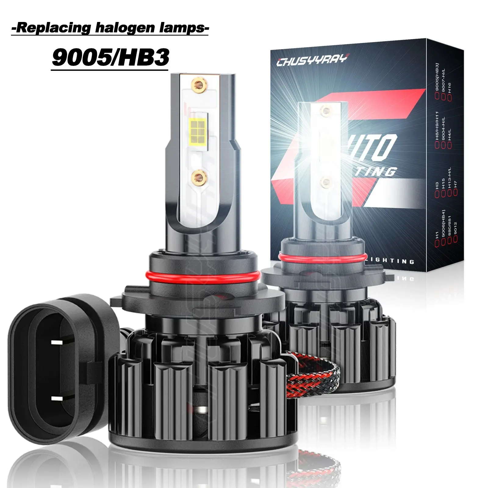 For Toyota RAV4 2013 2014 2015 WHITE 9005 HB3 LED Headlights Bulbs High Low Beam