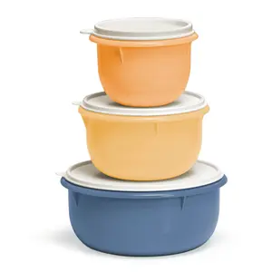 Tupperware Classic Mixing Bowl Set - 3 Pieces with Seals for Freshness - Liquid and Air Tight - Dishwasher Safe - Tableware Thick