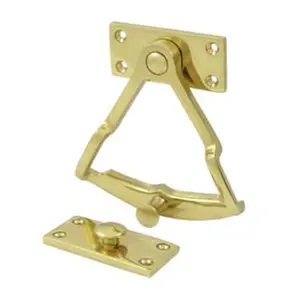 212 MAIN Dutch Door Quadrant Solid Brass Locking Hinges - Bright Brass Finish, Panel-Locking Function, Weatherproof, Corrosion-Resistant Door Hardware