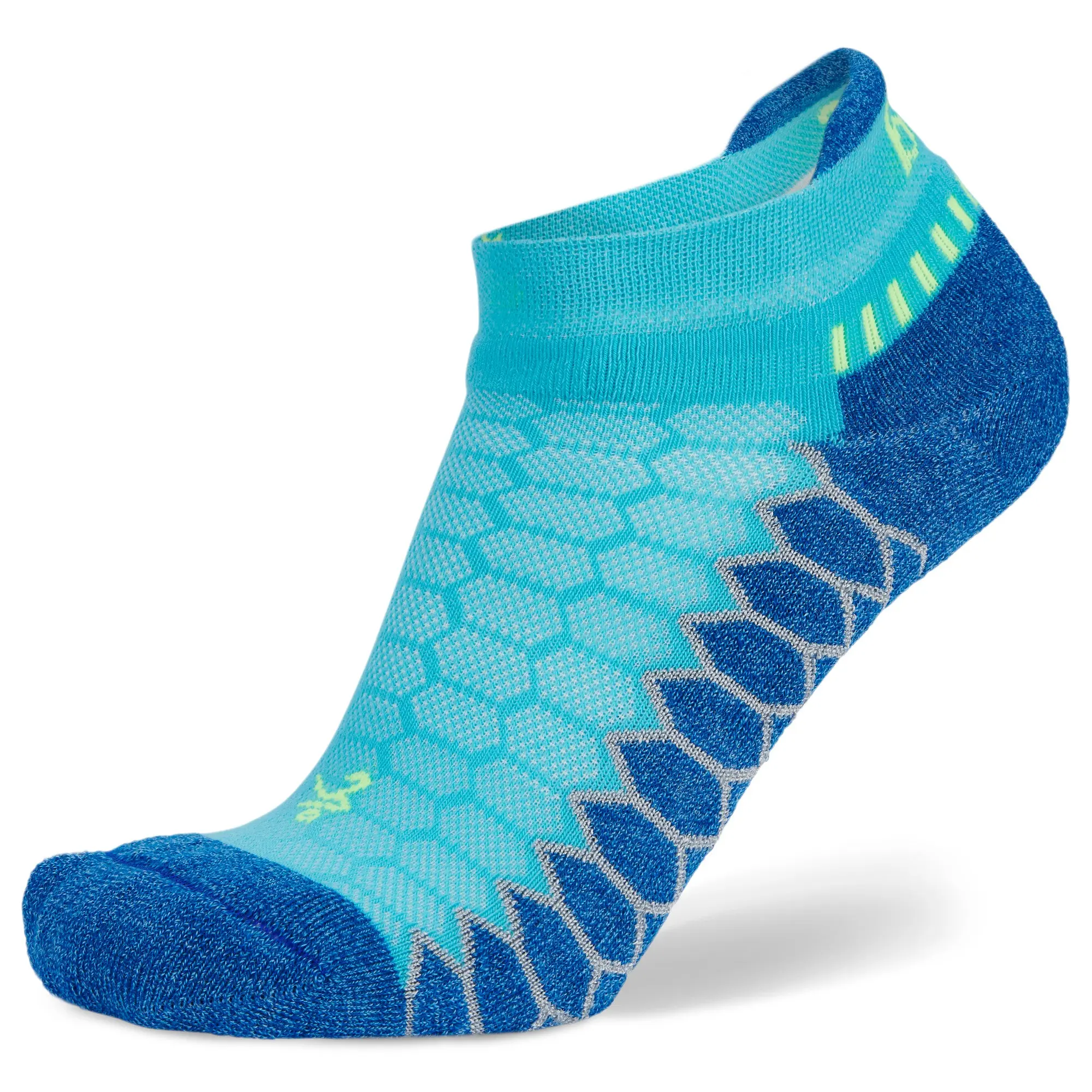 Balega Silver No Show Unisex Athletic Socks - Moisture Management & Comfortable Fit for All Seasons - Drynamix Yarn Blend for Odor-Free Environment