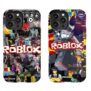 Roblox Game Character Mosaic Themed Phone Case Premium Matte Texture, Protection, Shockproof, Anti-Drop, Anti-Fingerprint For IPhone 17-12, Pro Max, Pro Plus, and Samsung S25-22 Protection Safety
