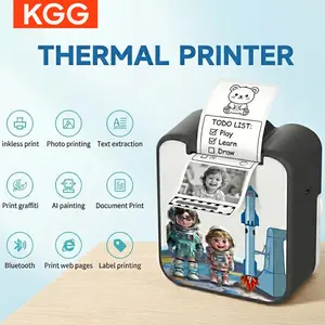 Portable Mini Printer, Bluetooth-compatible Wireless Photo Printer, Thermal Receipt Printer, Christmas Gift for Kids, Boys & Girls