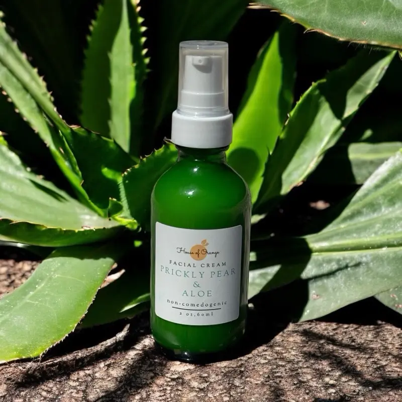 Prickly Pear & Aloe Facial Moisturizer, Non-Comedogenic, Soothing, Acne/Oily Friendly Skincare Comfort Skin Repair Hydrate Moisturizing Hydrating Daily Radiant Skin Sunflower