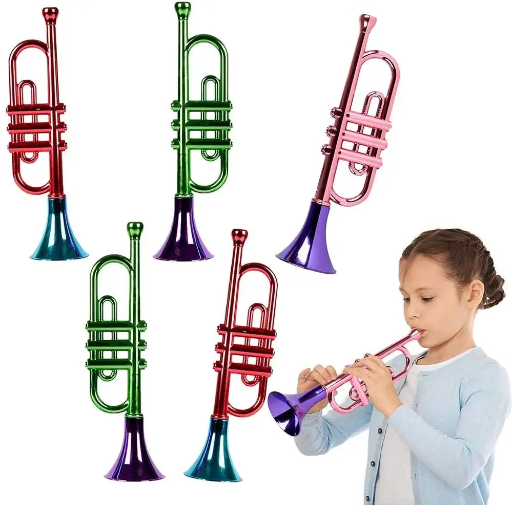 13" Metallic Trumpets (Set of 5), Fun Musical Instruments Noise Makers for Parties & Events 13" Metallic Trumpets (Set of 5), Fun Musical Instruments Noise Makers for Parties & Events
