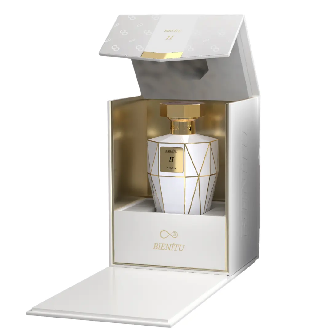 Bienitu II Eau de Parfum - Bold Sophisticated Irresistible Saffron Orange Pink Peppercorn Amber Moss Praline Fragrance for Evenings