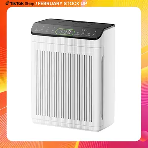MORENTO 066 Air Purifier for Large Space  Suitable for areas up to 1,690 ft², PM2.5 display, Pet mode, Aromatherapy and HEPA filter—Effectively removes smoke, Pollen, and Pet dander, with real-time air quality monitoring#TikTokShopBlackFriday,