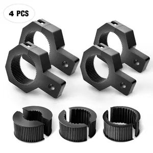 Nilight 4-Pack Standard Mounting Bracket Kit LED Off Road Light Vertical Bar Tube Clamp Roof Roll Cage Holder