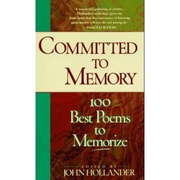 USED Book - Committed to Memory by John Hollander (Paperback) - english