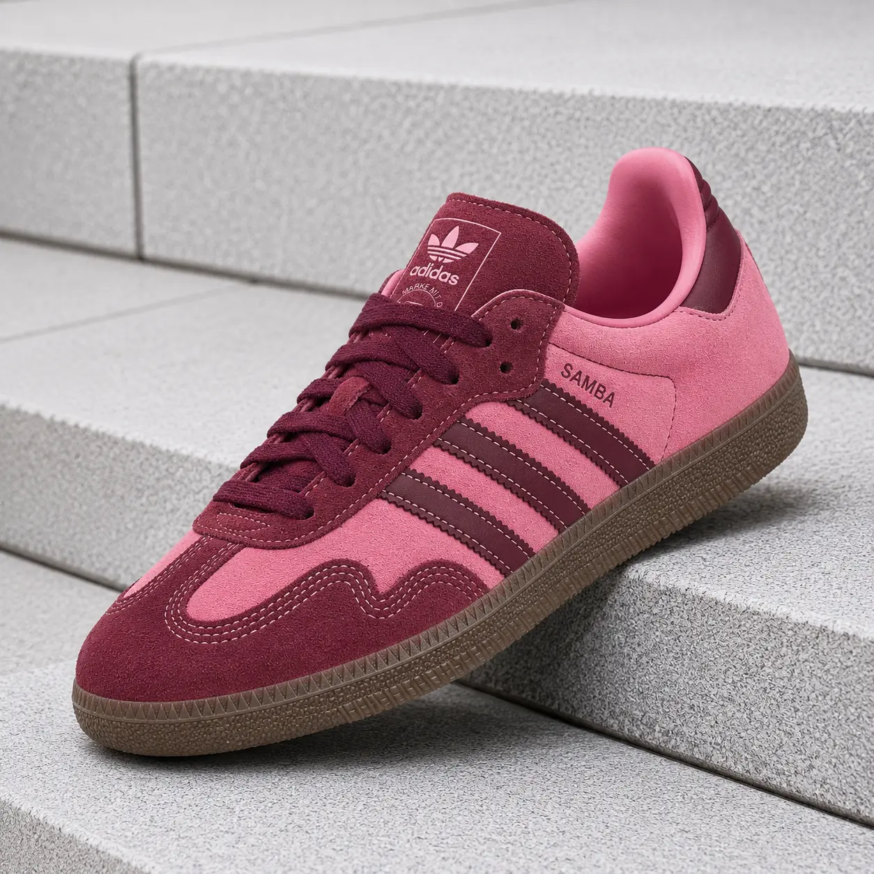 Adidas Samba OG Pink Spark Shadow Red IH6704 Women's Fashion Sneaker New