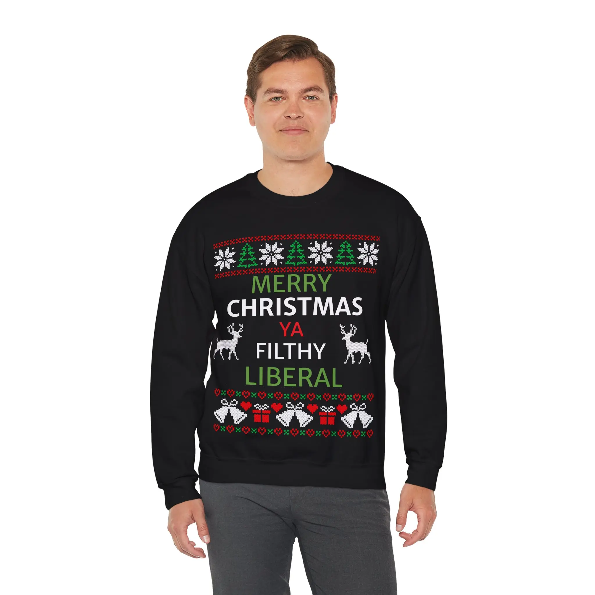 Unisex Crewneck Sweatshirt, Classic Fit Pullover in a Soft Cotton-Polyester Blend Fabric with Long Sleeves for Custom Decoration