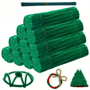 1020-Piece Ultimate Beginner Craft Kit  Includes 1000 single-color fluff sticks and 20 floral stems, ultra-soft and easy to bend, suitable for DIY crafts, DIY Flower and stress-relief gifts