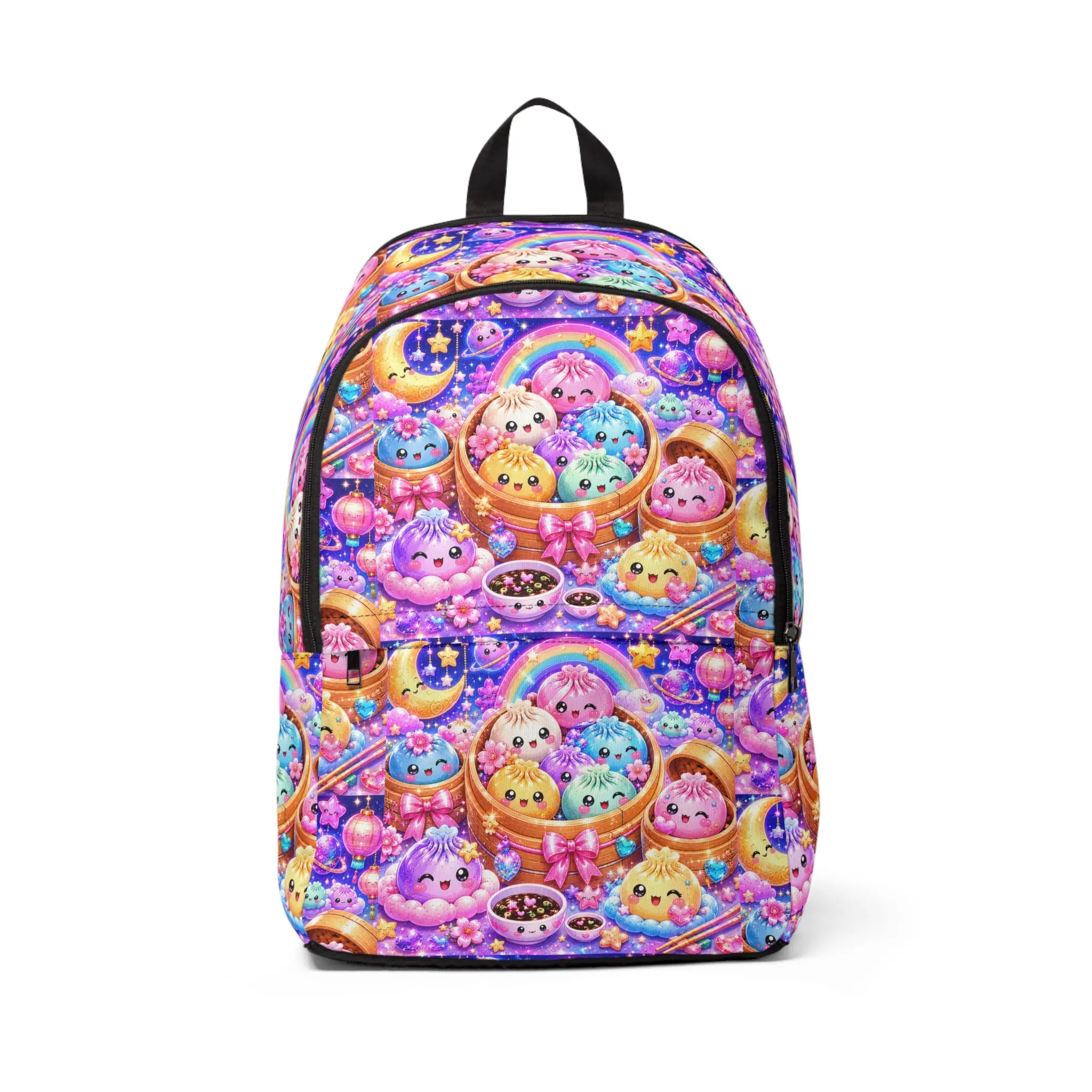 Kawaii Candy Critters Kids Backpack - Colorful Animal Print, Functional School Bag for Kids