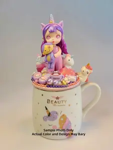 Handmade Mug with Unique Design and Color Drinkware Lid Set Tumbler Reusable Coffee Mug Ceramic Mug Washable Mug