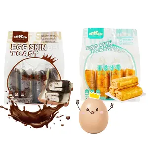 BAKER LEE Homemade Egg-Wrapped Toast Original & Chocolate Two Flavor Availble 10.5 oz - Pan-Fried Golden Egg Crust with Soft Bread, Perfect Breakfast Snack