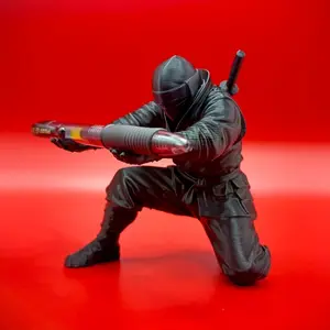 1pcs Ninja Samurai Pen Holder, Stylish Desk Accessory, Desk Organizer, Holds Ballpoint Pens, Ink Pens, Pencils, Ideal Gift for Friends and Colleagues