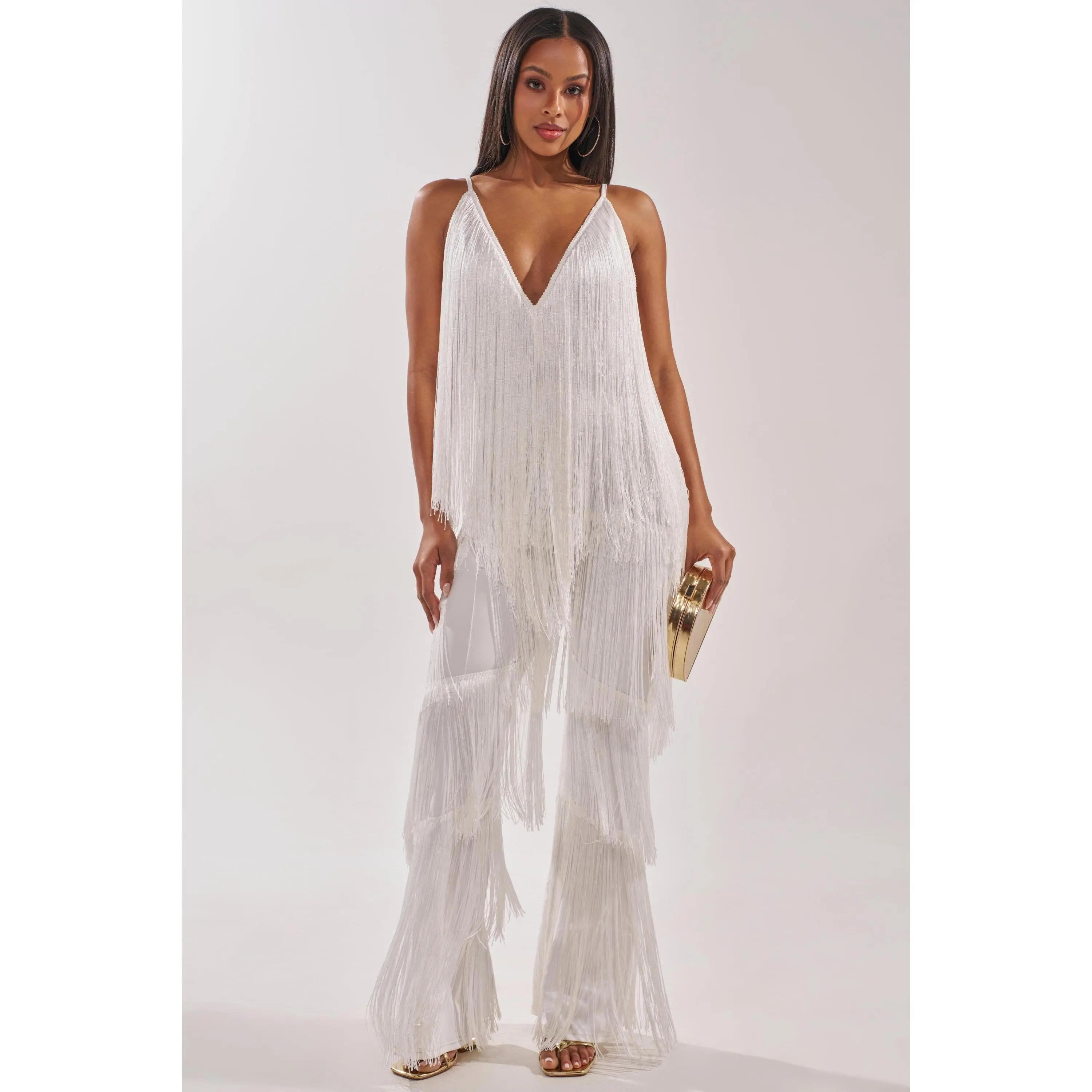 BAECATION FRINGE JUMPSUIT