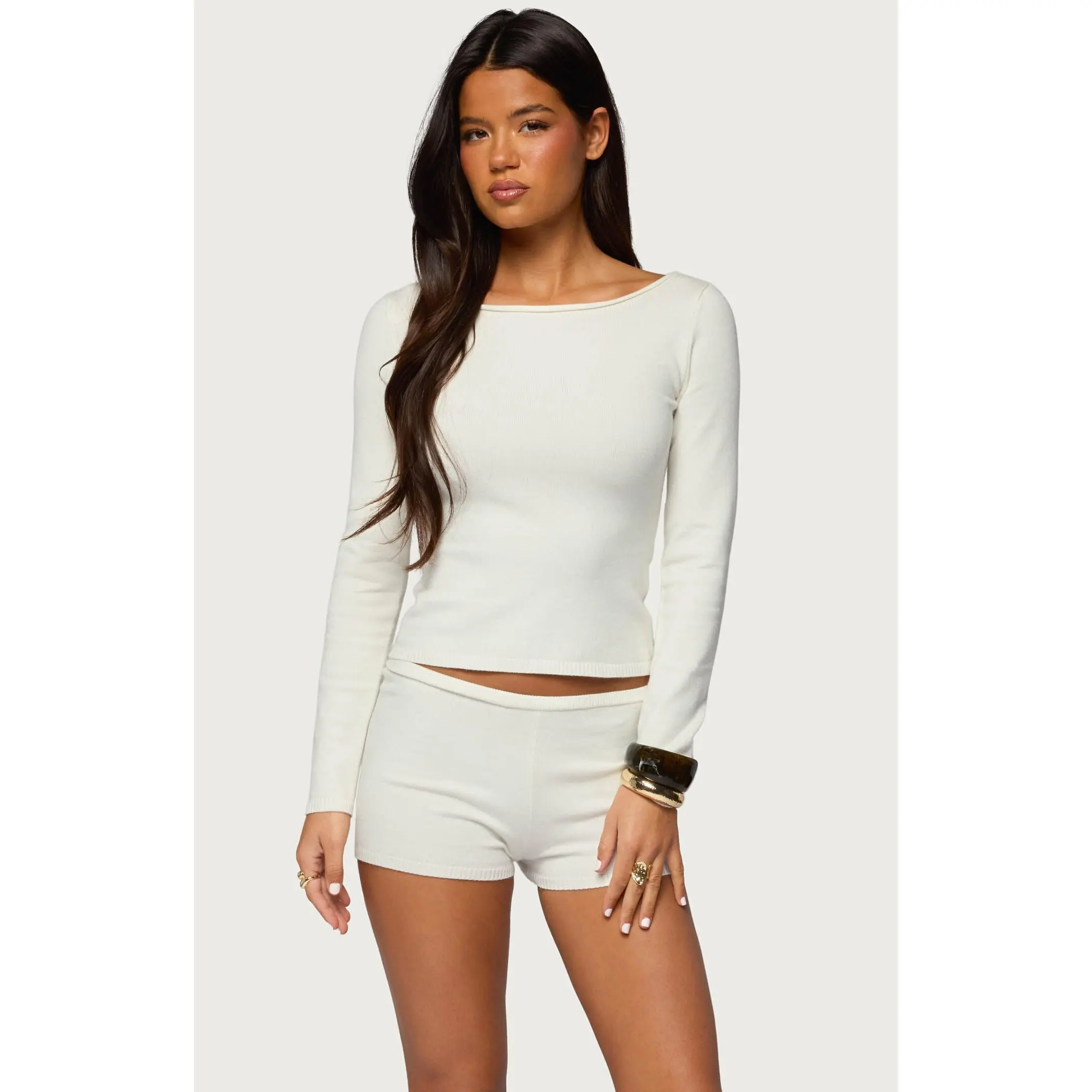 Edikted Women's Arianna Off Shoulder Sweater